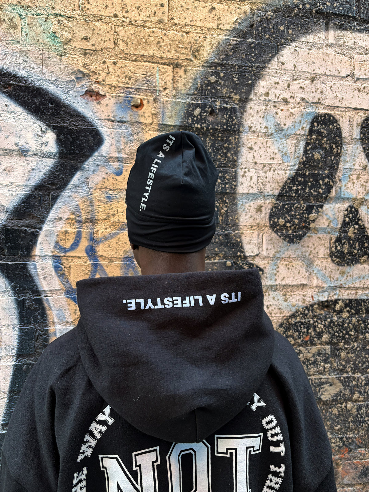 Black Reflective  Its A Lifestyle Skull Cap