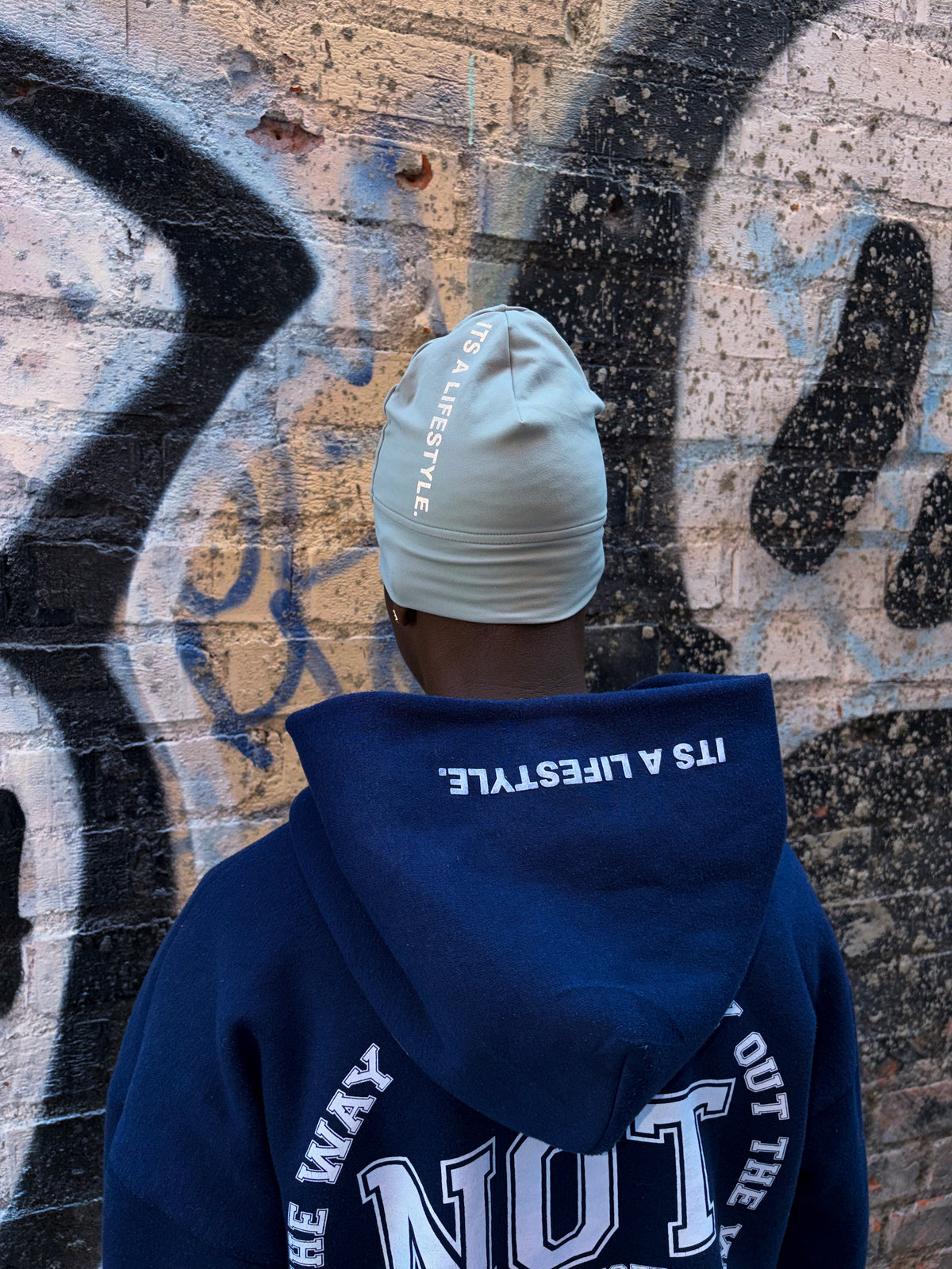 Grey Reflective Its A Lifestyle Skull Cap