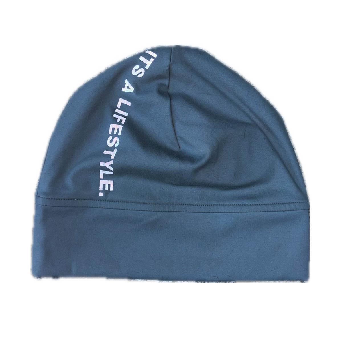 Grey Reflective Its A Lifestyle Skull Cap
